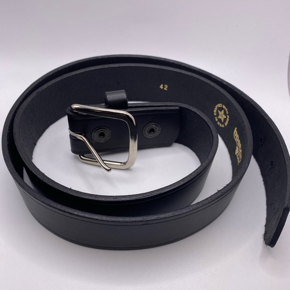 Boston Leather Belt Size 42 Men